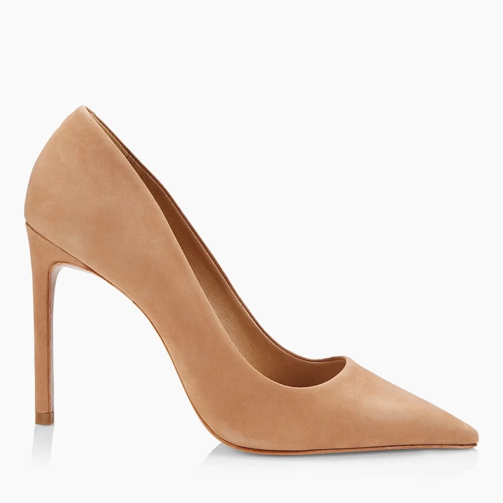 Schutz Lou Pointed-Toe Nubuck Pumps Size 8B